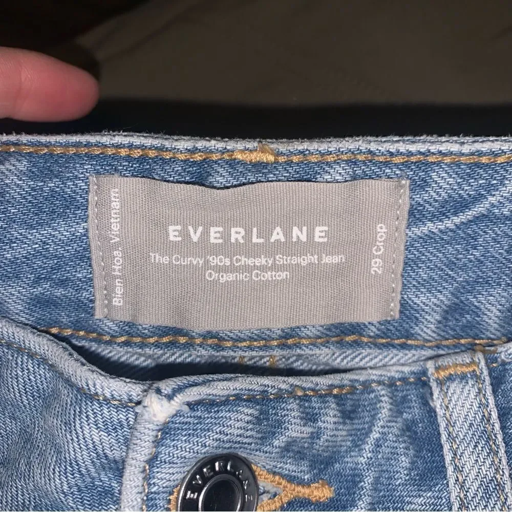 EVERLANE 90s Curvy Cheeky Straight Jean size 29 - Picture 3 of 6